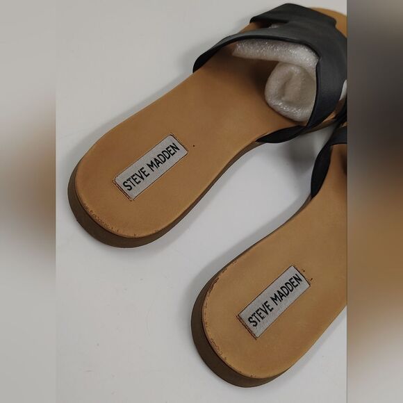 Steve Madden Black Women's Sandals Shoes Sz 9 - Picture 12 of 15